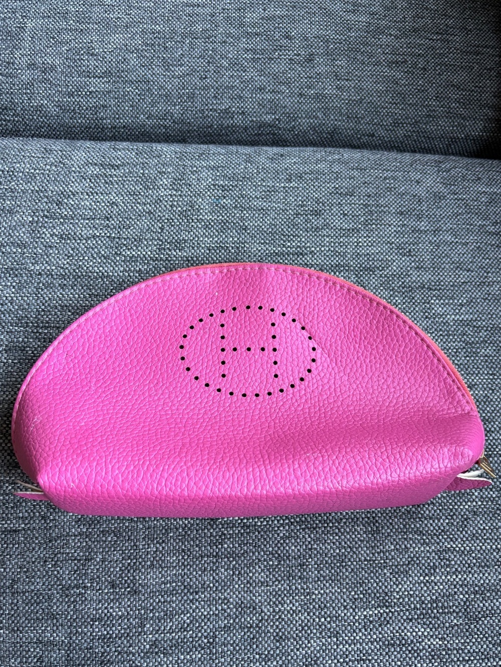Pink makeup bag
